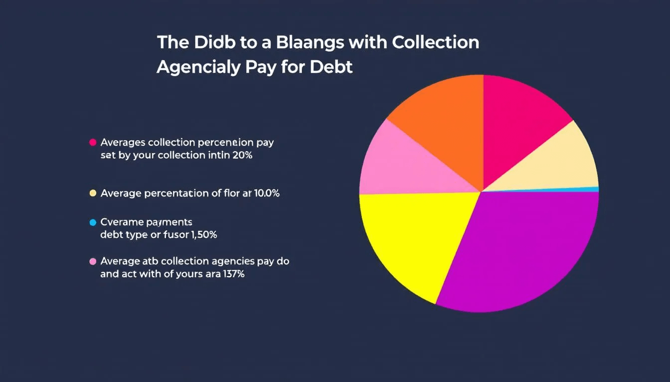 How much collection agencies typically pay for debt, highlighting average percentages.